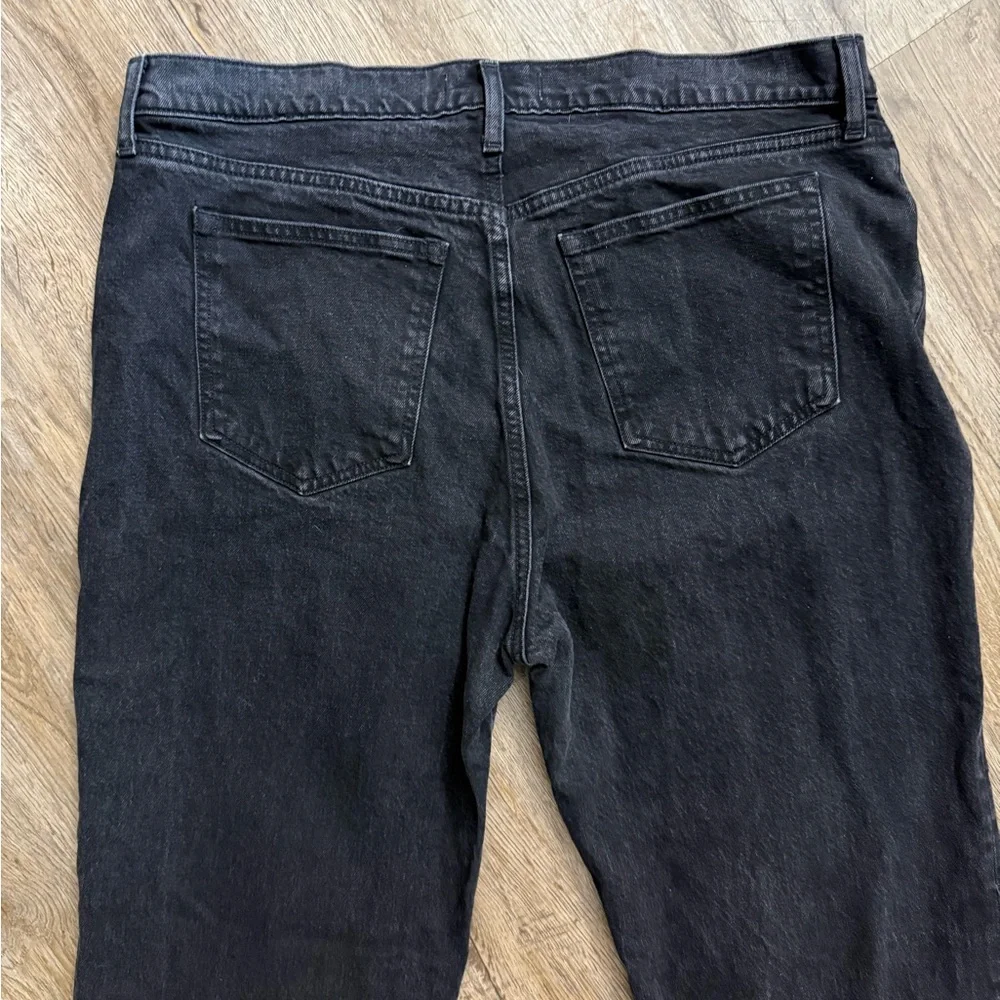 High-Rise Straight Leg Jeans - Black - Picture 10 of 13